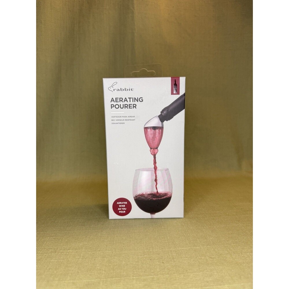 Rabbit Aerating Pourer For Wine New In Package